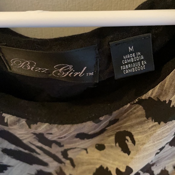 Sheer Animal Print Top - Picture 4 of 4